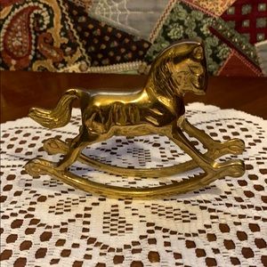 Solid Brass Rocking Horse
